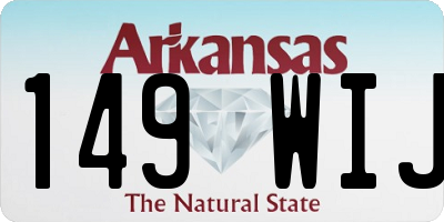 AR license plate 149WIJ