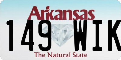 AR license plate 149WIK