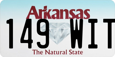 AR license plate 149WIT