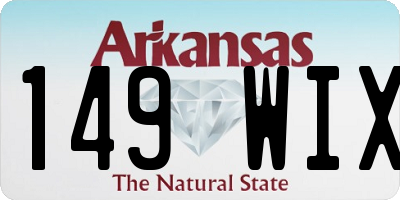AR license plate 149WIX
