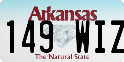 AR license plate 149WIZ