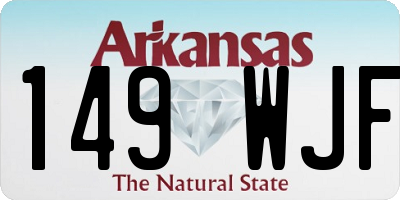 AR license plate 149WJF