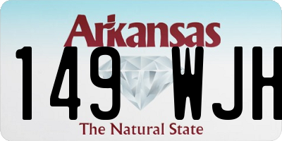 AR license plate 149WJH