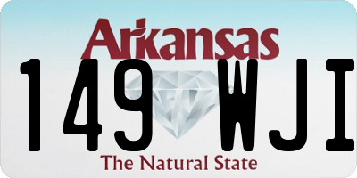 AR license plate 149WJI
