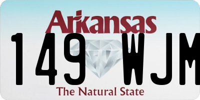 AR license plate 149WJM