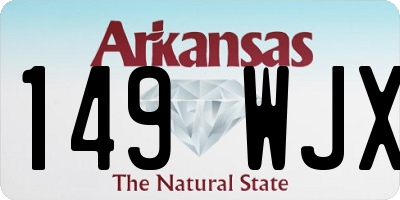 AR license plate 149WJX