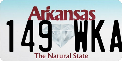 AR license plate 149WKA