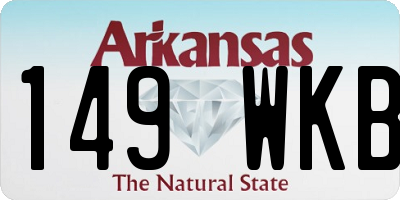 AR license plate 149WKB