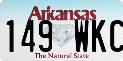 AR license plate 149WKC