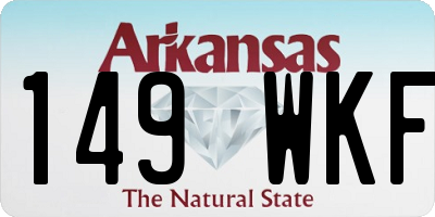 AR license plate 149WKF
