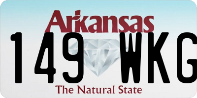 AR license plate 149WKG
