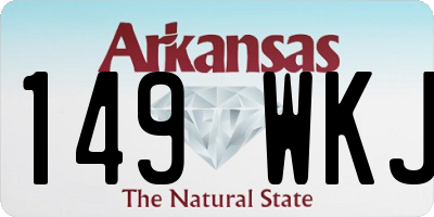 AR license plate 149WKJ