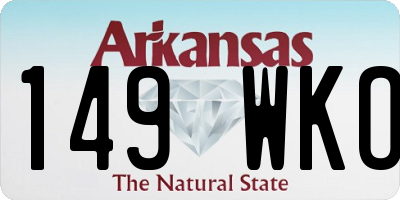 AR license plate 149WKO