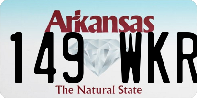 AR license plate 149WKR