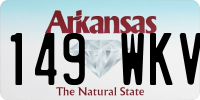 AR license plate 149WKV