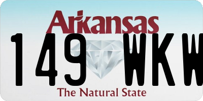 AR license plate 149WKW
