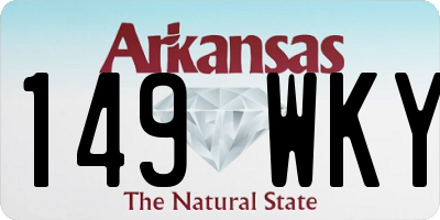 AR license plate 149WKY