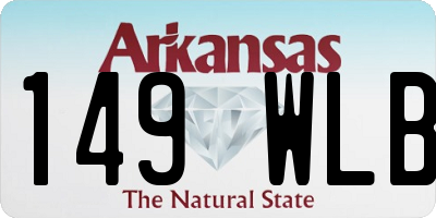 AR license plate 149WLB