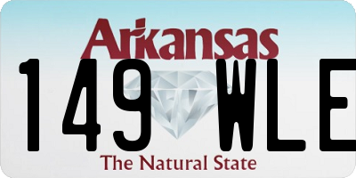 AR license plate 149WLE