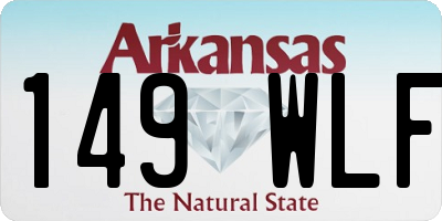 AR license plate 149WLF