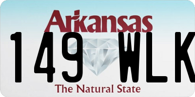 AR license plate 149WLK