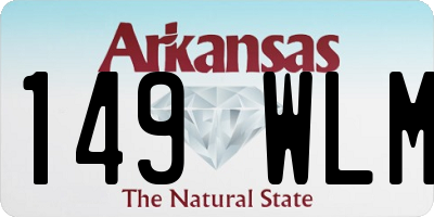 AR license plate 149WLM