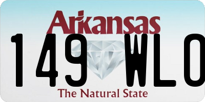 AR license plate 149WLO