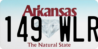 AR license plate 149WLR