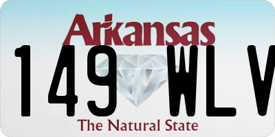 AR license plate 149WLV