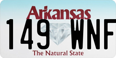 AR license plate 149WNF