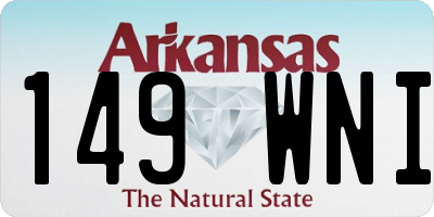AR license plate 149WNI