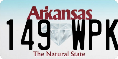 AR license plate 149WPK