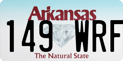AR license plate 149WRF