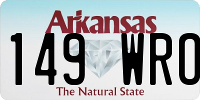 AR license plate 149WRO