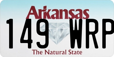 AR license plate 149WRP