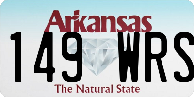 AR license plate 149WRS