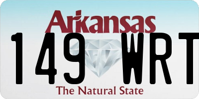AR license plate 149WRT