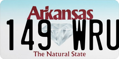 AR license plate 149WRU