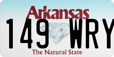 AR license plate 149WRY