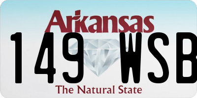 AR license plate 149WSB