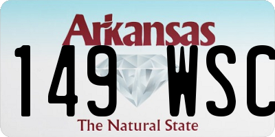 AR license plate 149WSC