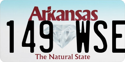 AR license plate 149WSE