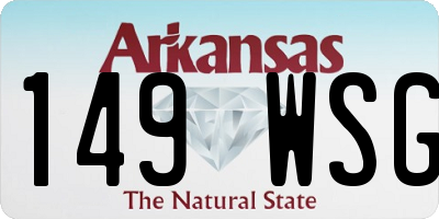 AR license plate 149WSG
