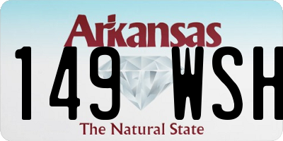 AR license plate 149WSH