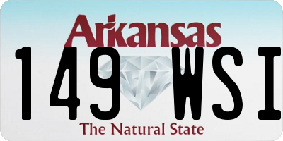 AR license plate 149WSI