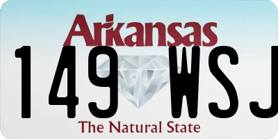 AR license plate 149WSJ