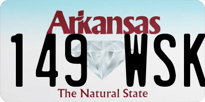 AR license plate 149WSK