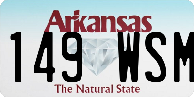 AR license plate 149WSM
