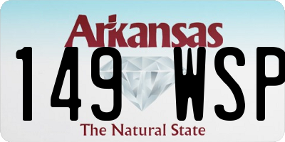 AR license plate 149WSP