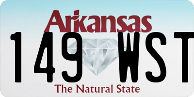AR license plate 149WST